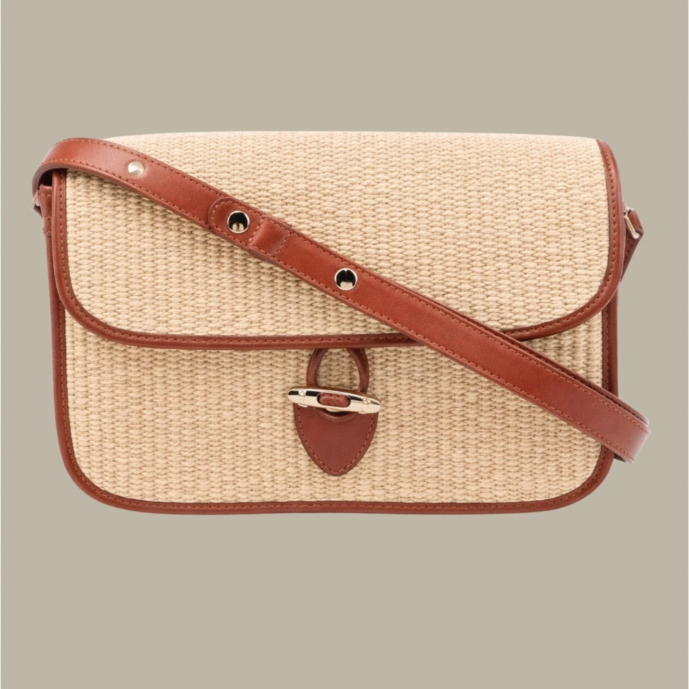 Sézane Milo Bag Naturel & Heritage Leather NWT